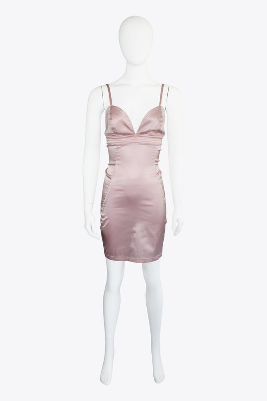 Moschino Pink Satin Dress