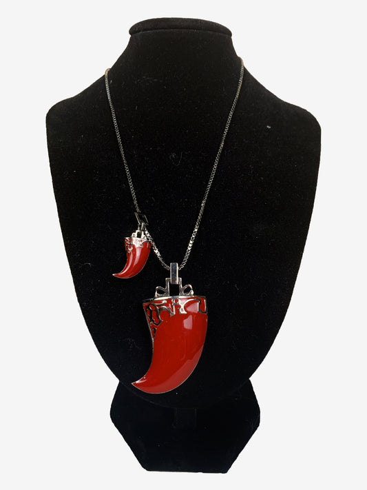 Christian Dior Red Chili Pepper Necklace