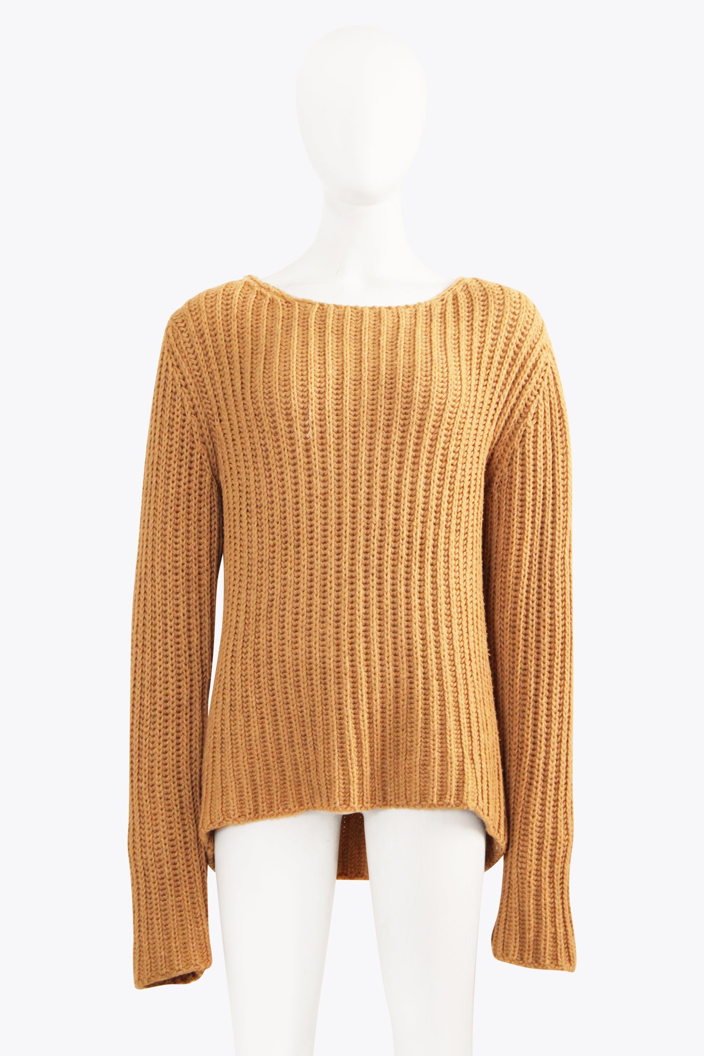 Miu Miu Brown Ribbed Sweater