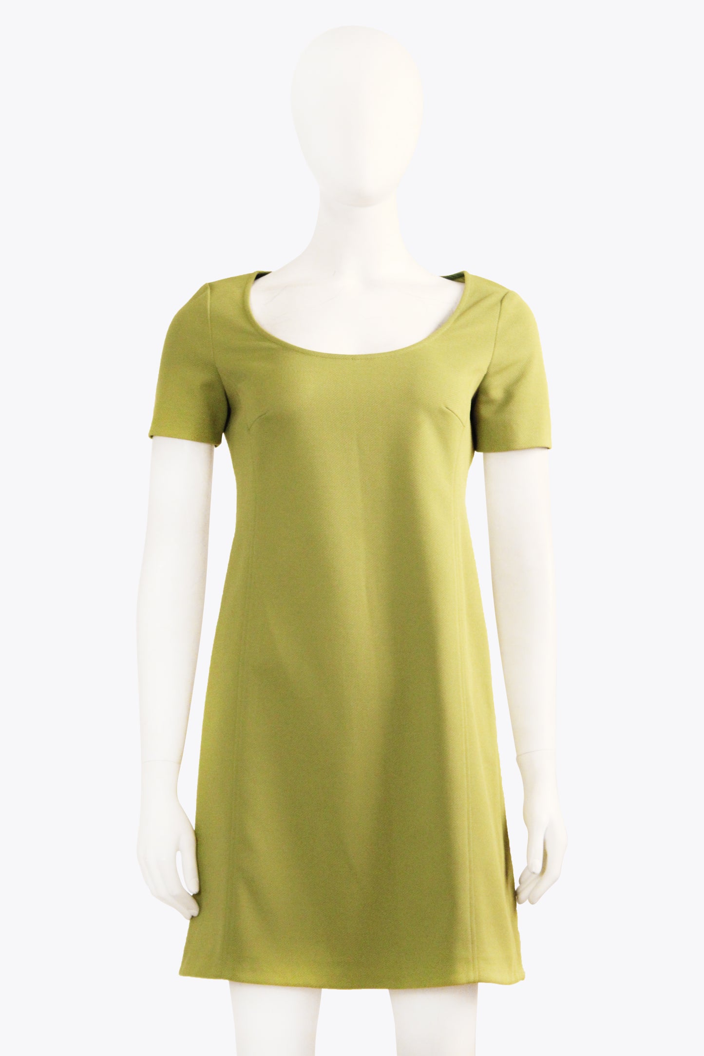 Miu Miu Green Shortsleeve A-Line Dress