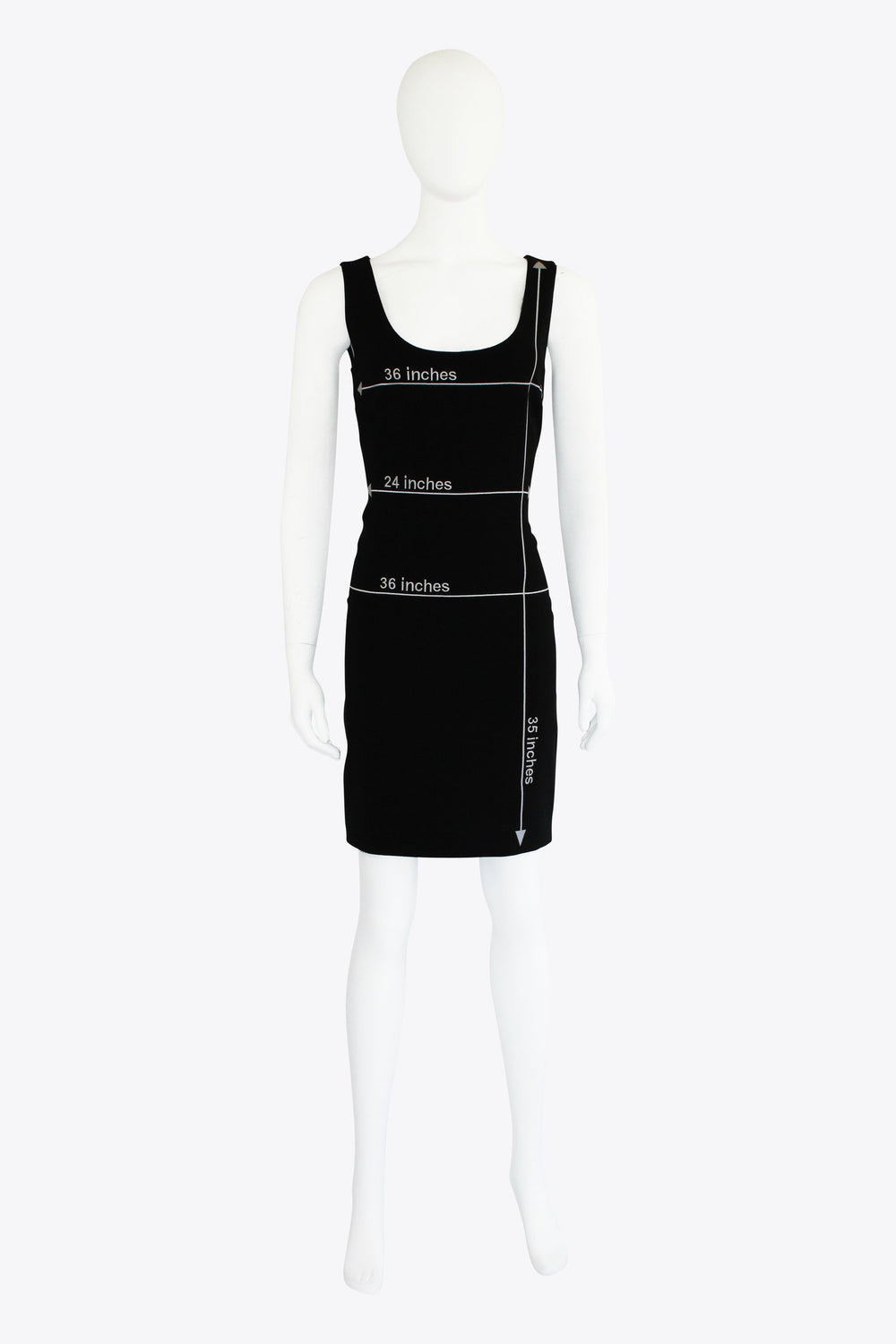 Moschino Black Measurement Dress