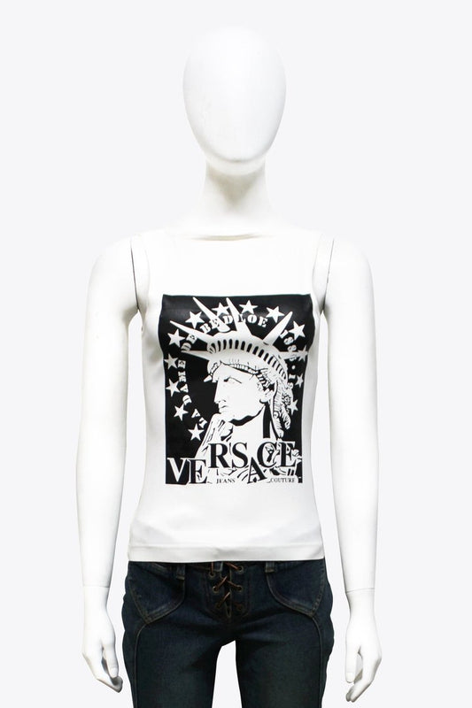 Versace Graphic Sleeveless T-shirt