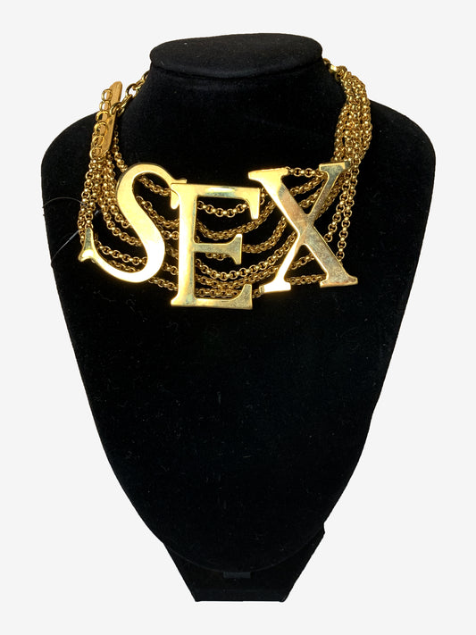 Vivienne Westwood Gold "SEX" Choker