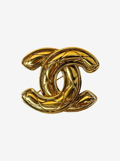 Chanel Gold Logo Pin