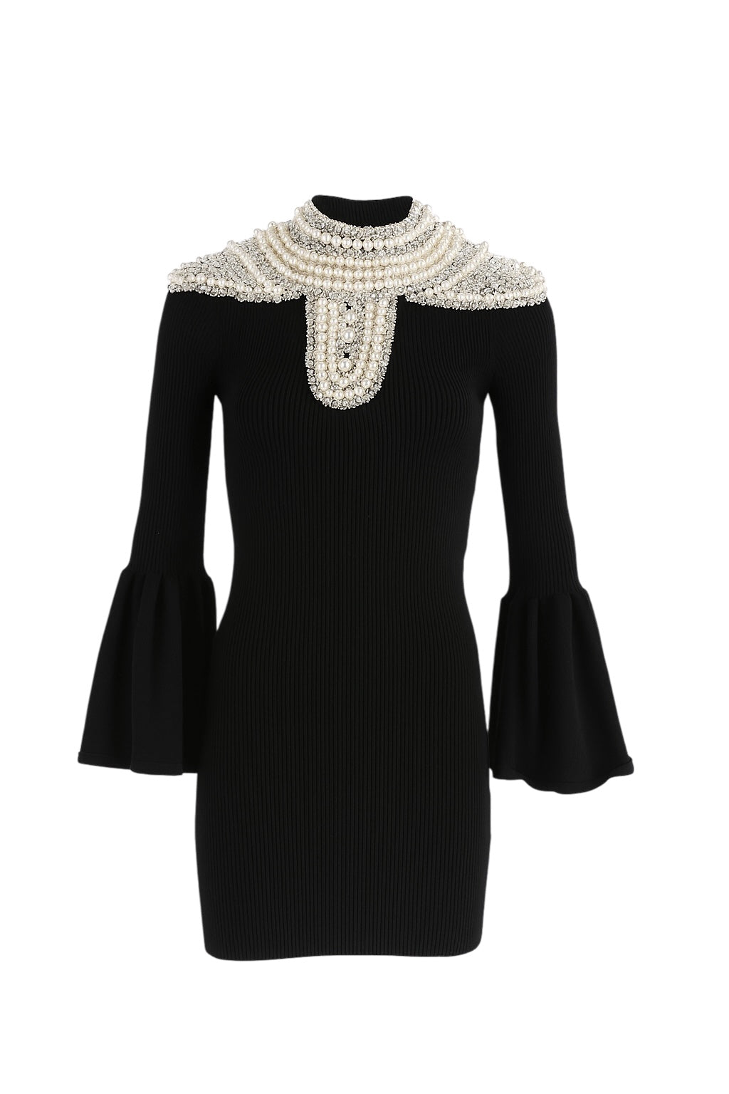 philipp plein pearl embellished mini dress