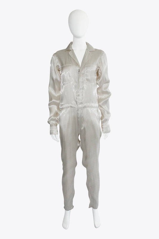 Ralph Lauren White Silk Jumpsuit