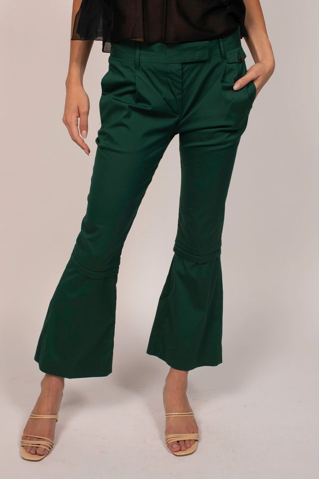 Miu Miu Green Flare Pants