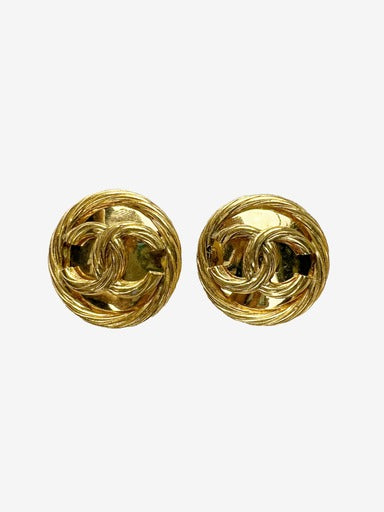 Chanel Gold Circle Earings