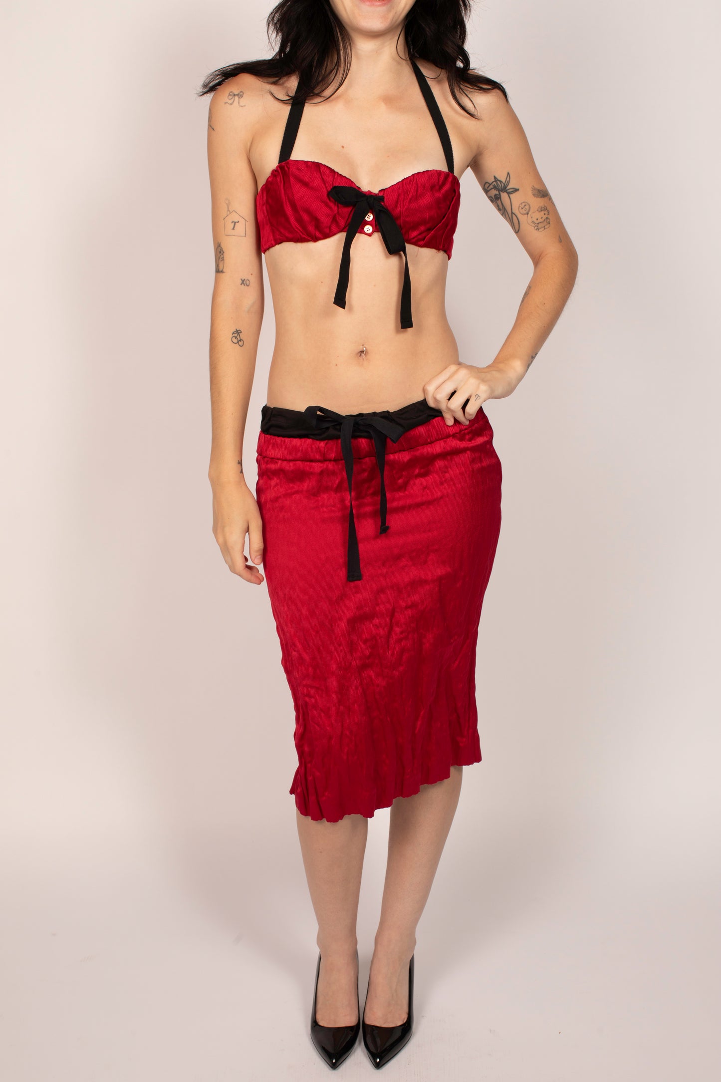 Prada Red Three Piece Set