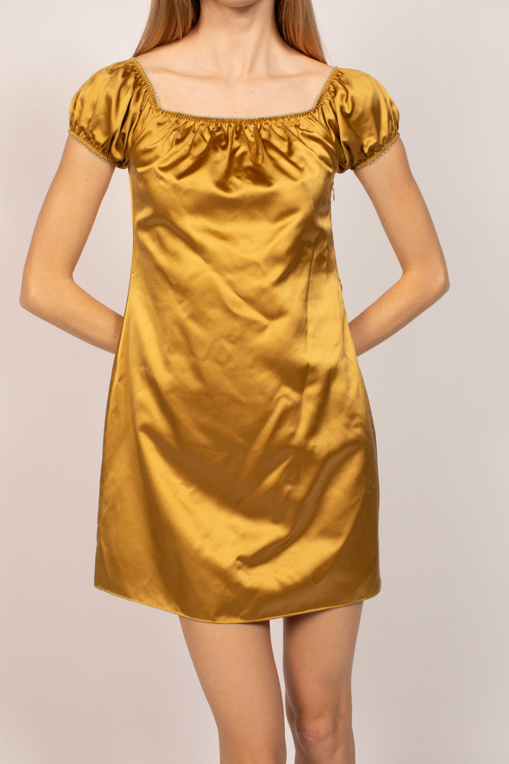 Miu Miu S/S1998 Yellow Mini Dress