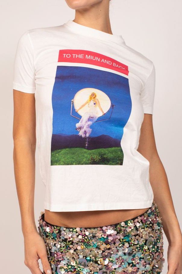 Miu Miu Graphic T-Shirt