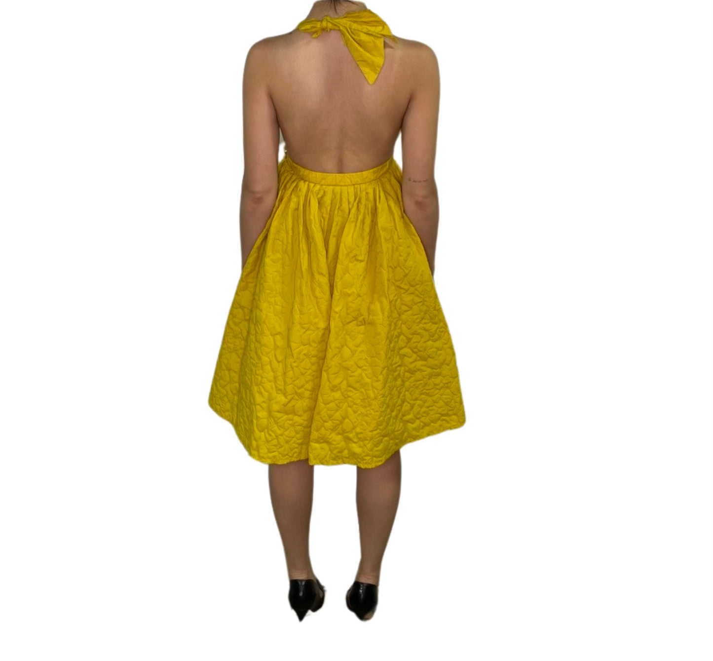 Jean Paul Gaultier Yellow Halter Dress