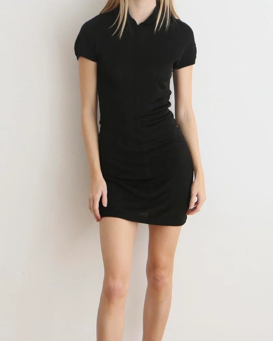 Claude Montana Black Mini Dress