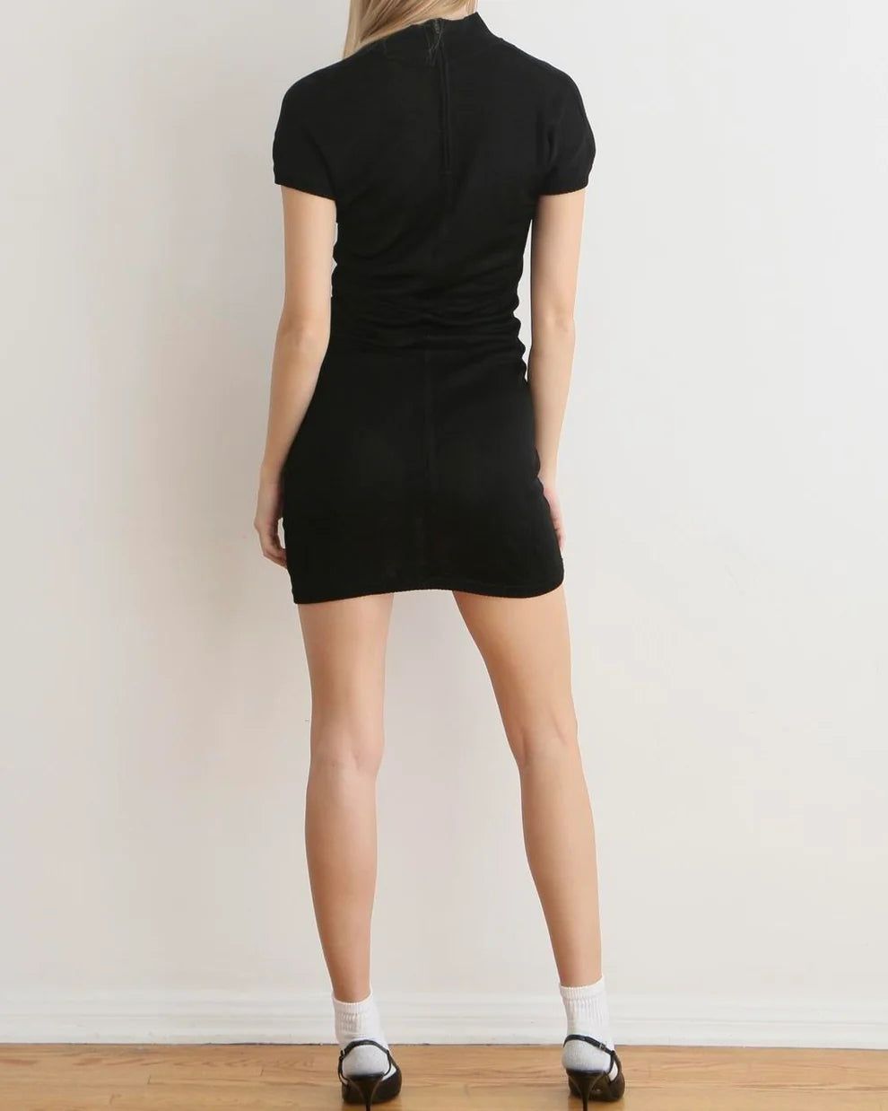 Claude Montana Black Mini Dress