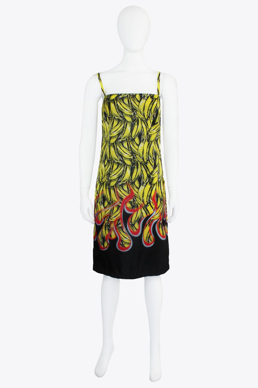 Prada Banana Dress with Flames