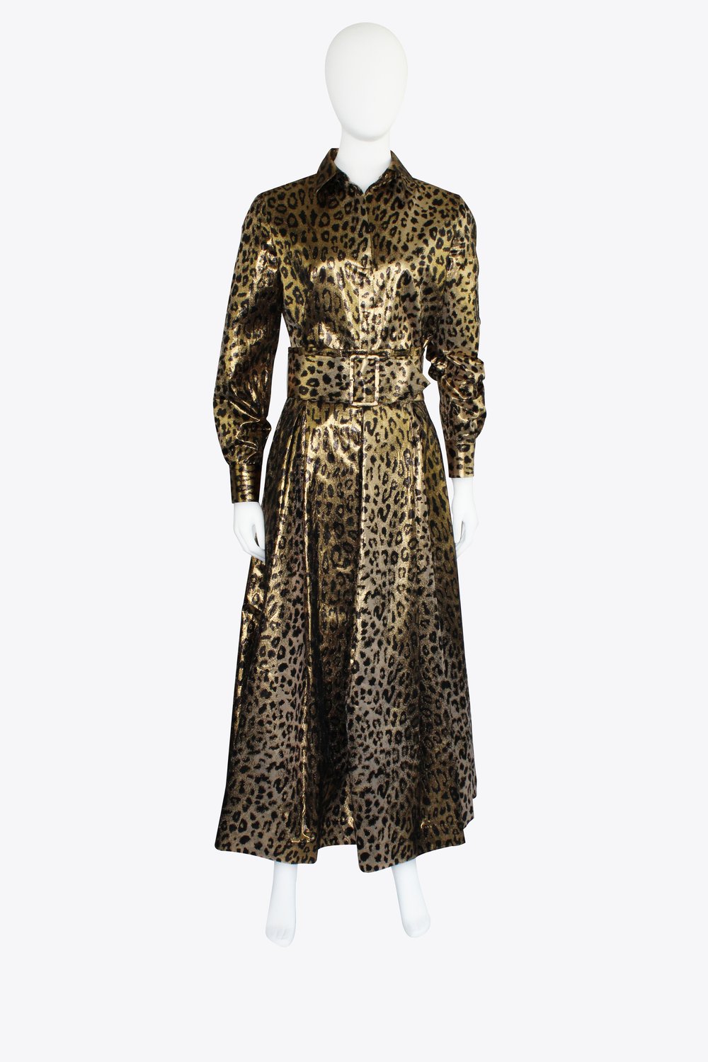 Sara Battaglia Cheetah Print Matching Coat Set