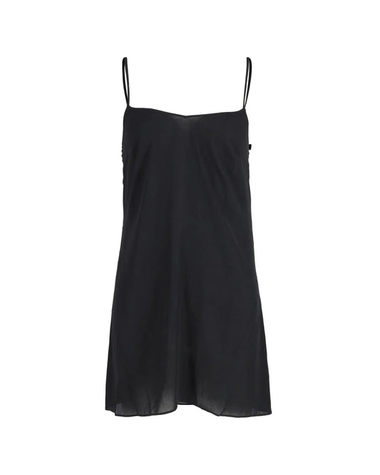 Valentino Black Mesh Slip Dress