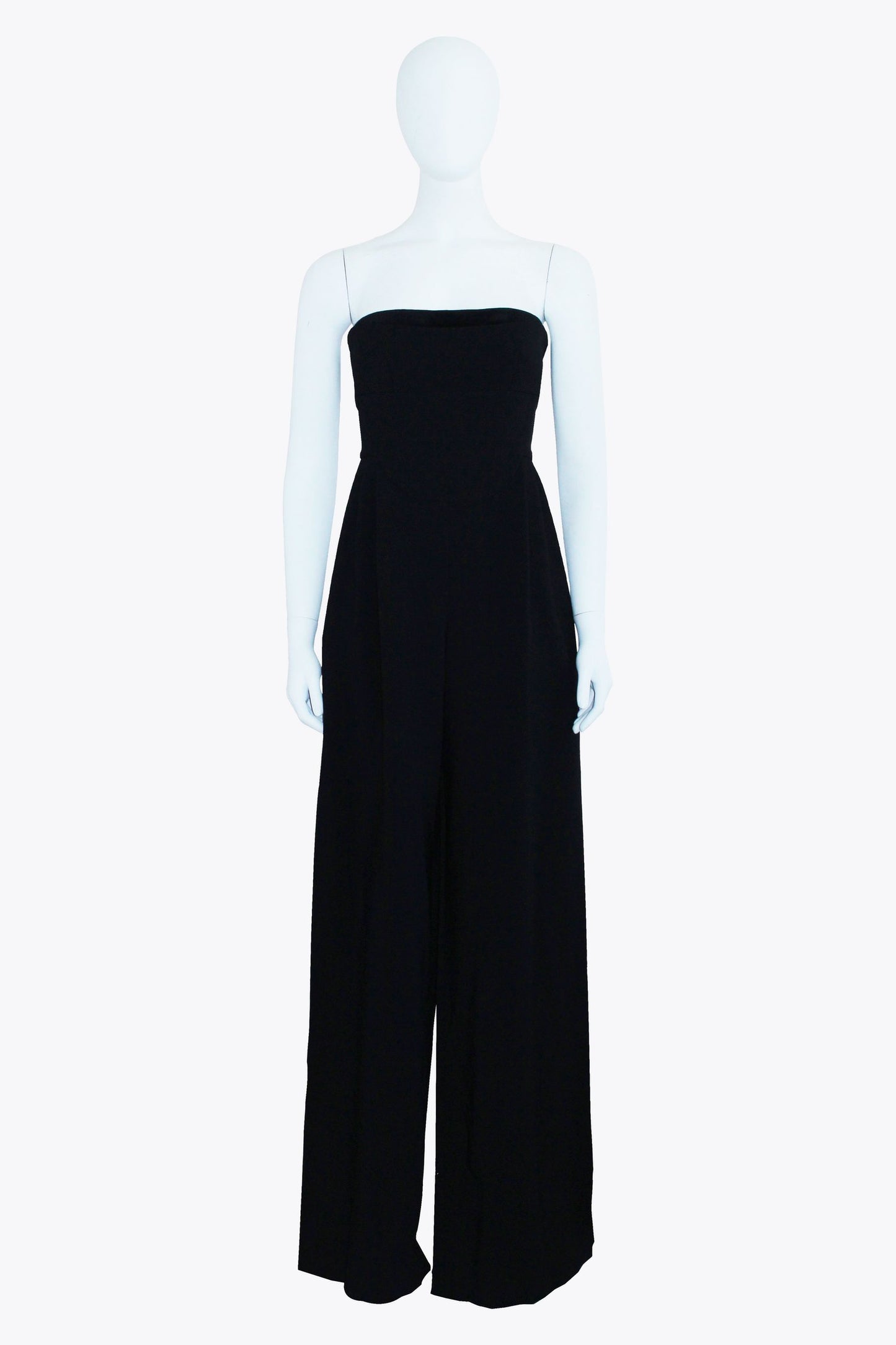 Black Strapless Jumpsuit