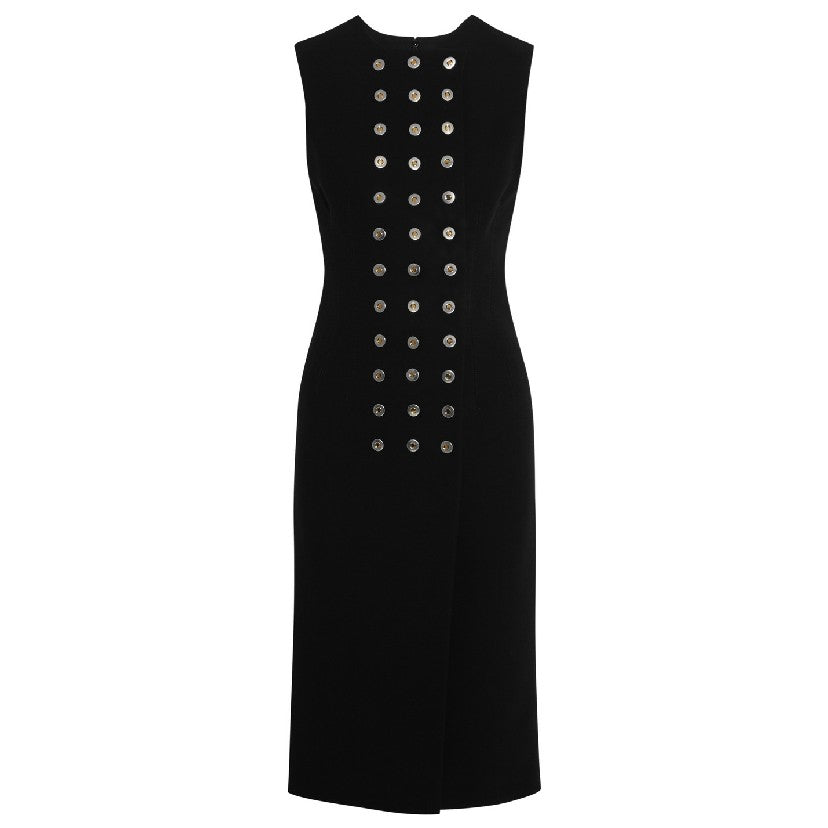 Balenciaga Black Metal Details Dress