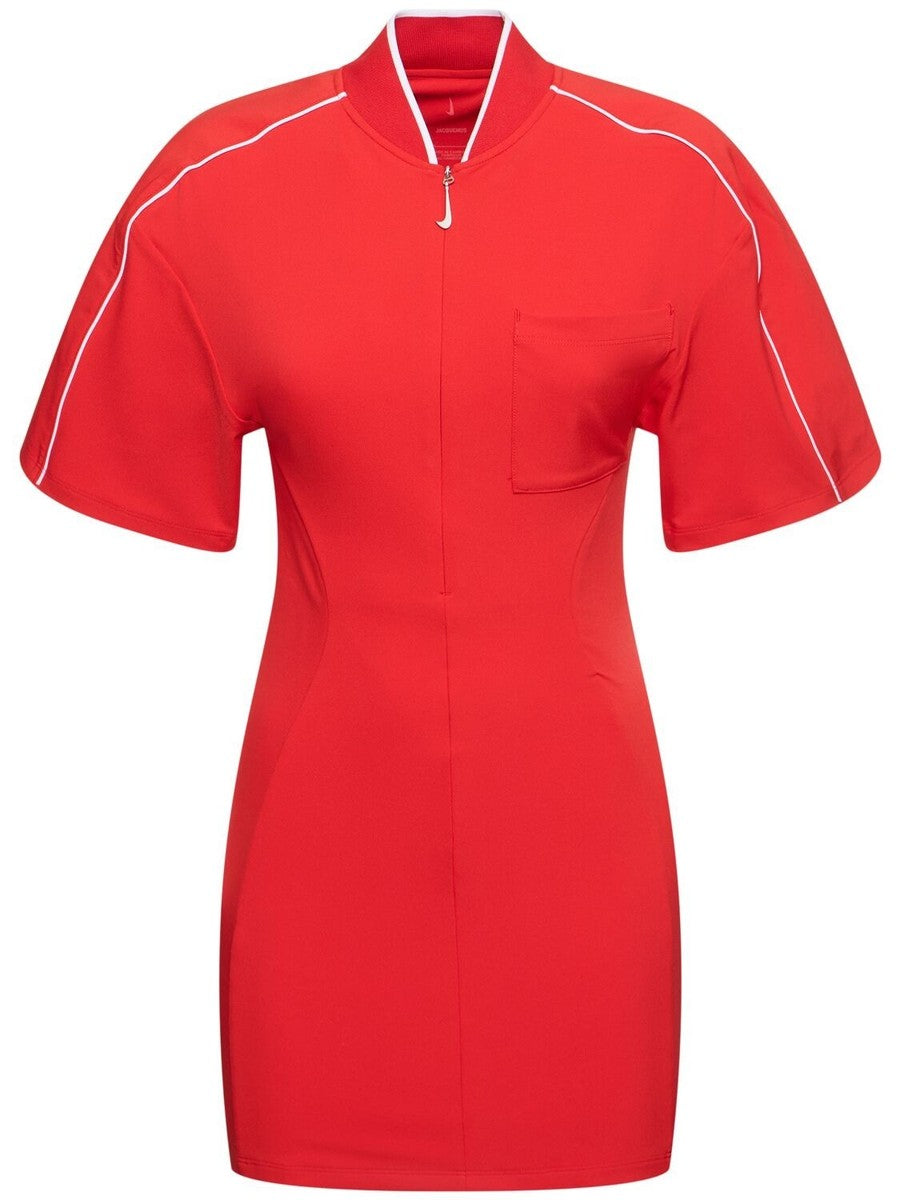 Jacquemus Red Track Suit Dress