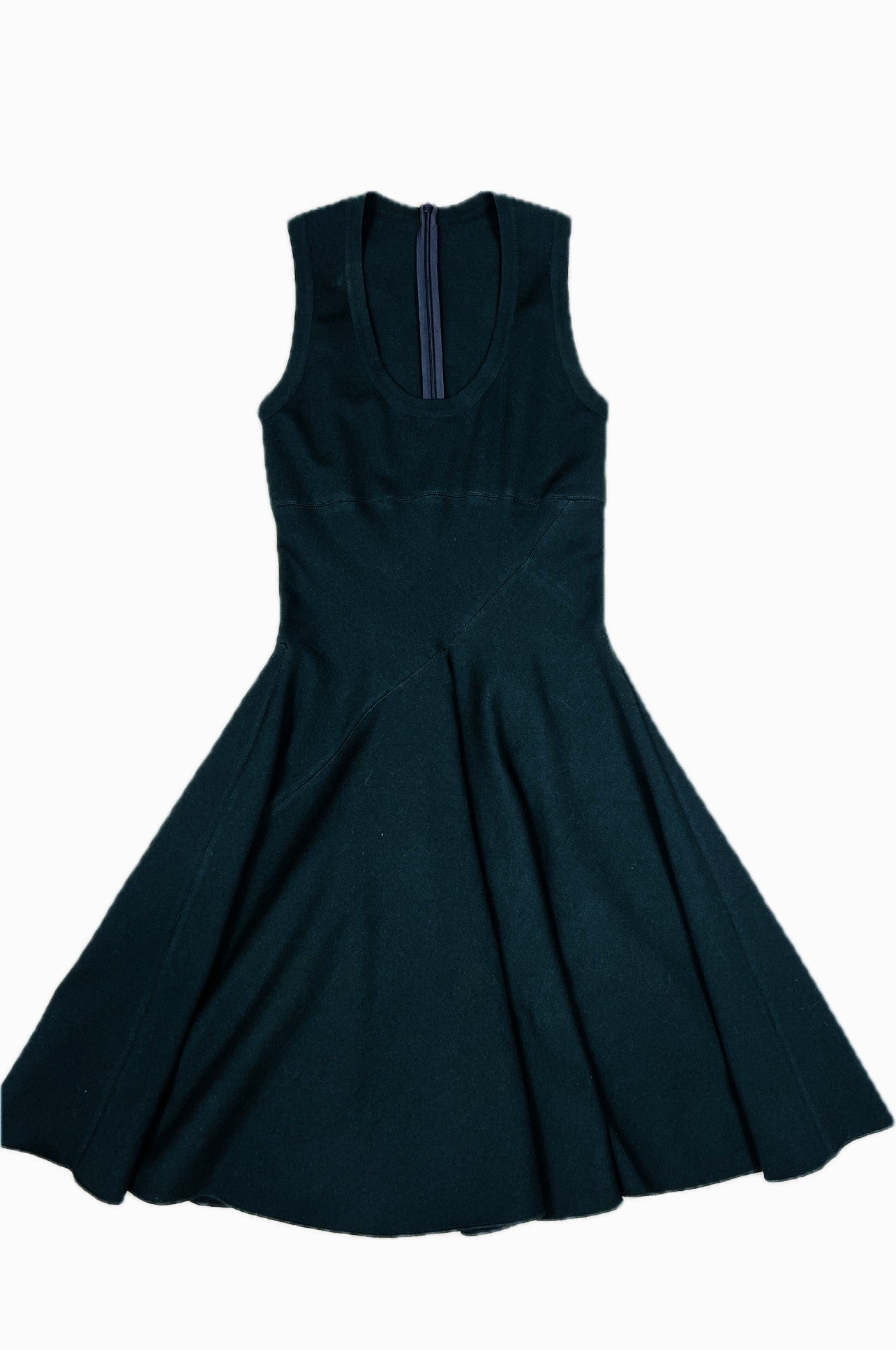 Alaia Black Sleeveless Fit n Flare Mini Dress