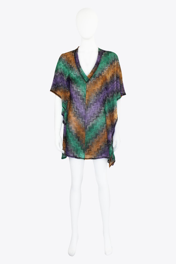 Missoni Rainbow Chevron Loose Mini Dress