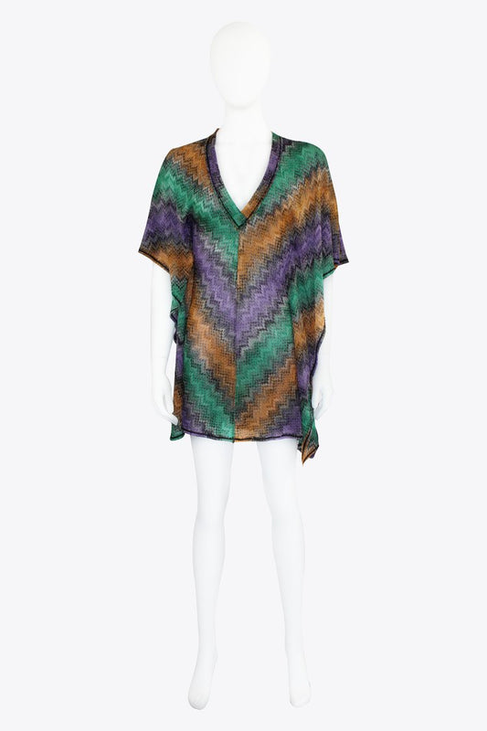 Missoni Rainbow Chevron Loose Mini Dress