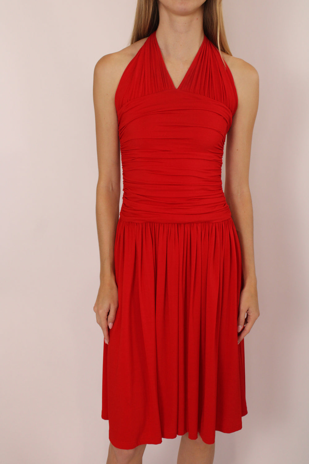 Celine Red Halter Dress