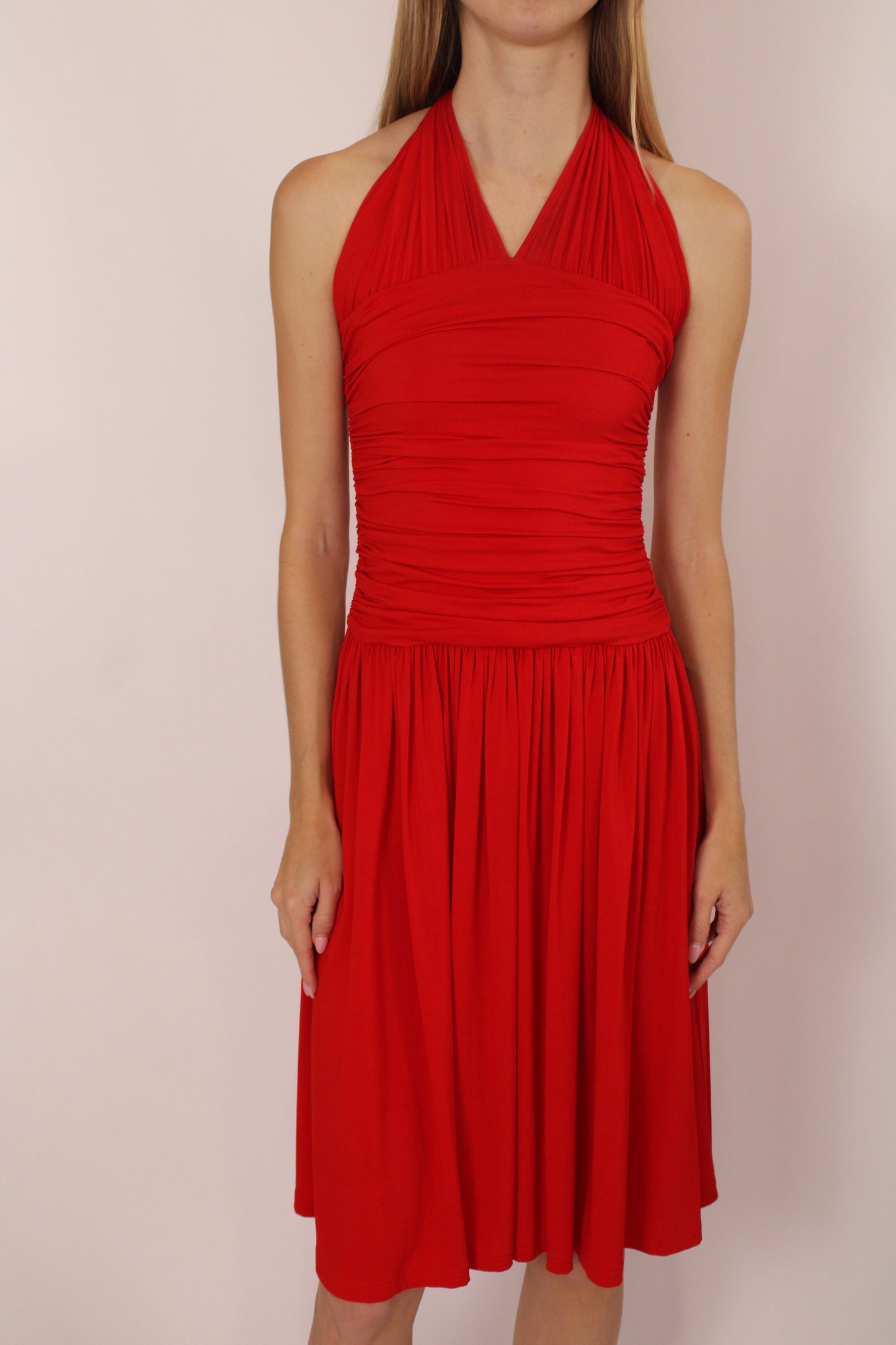 Celine Red Halter Dress