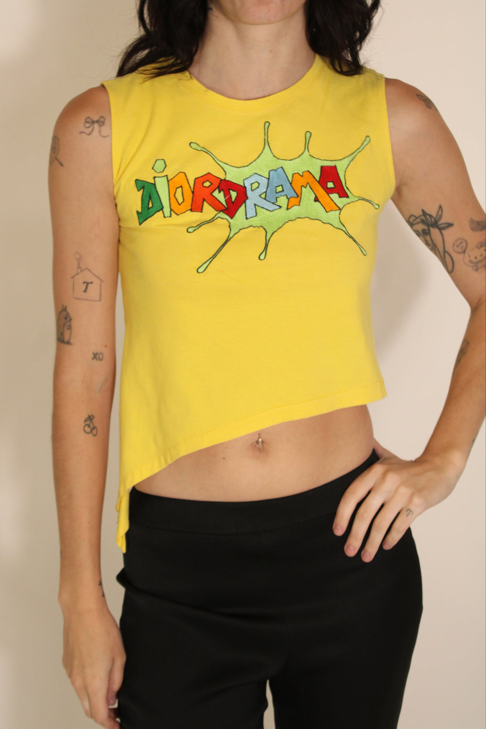 Christian Dior Yellow "Dior Drama" Tank Top