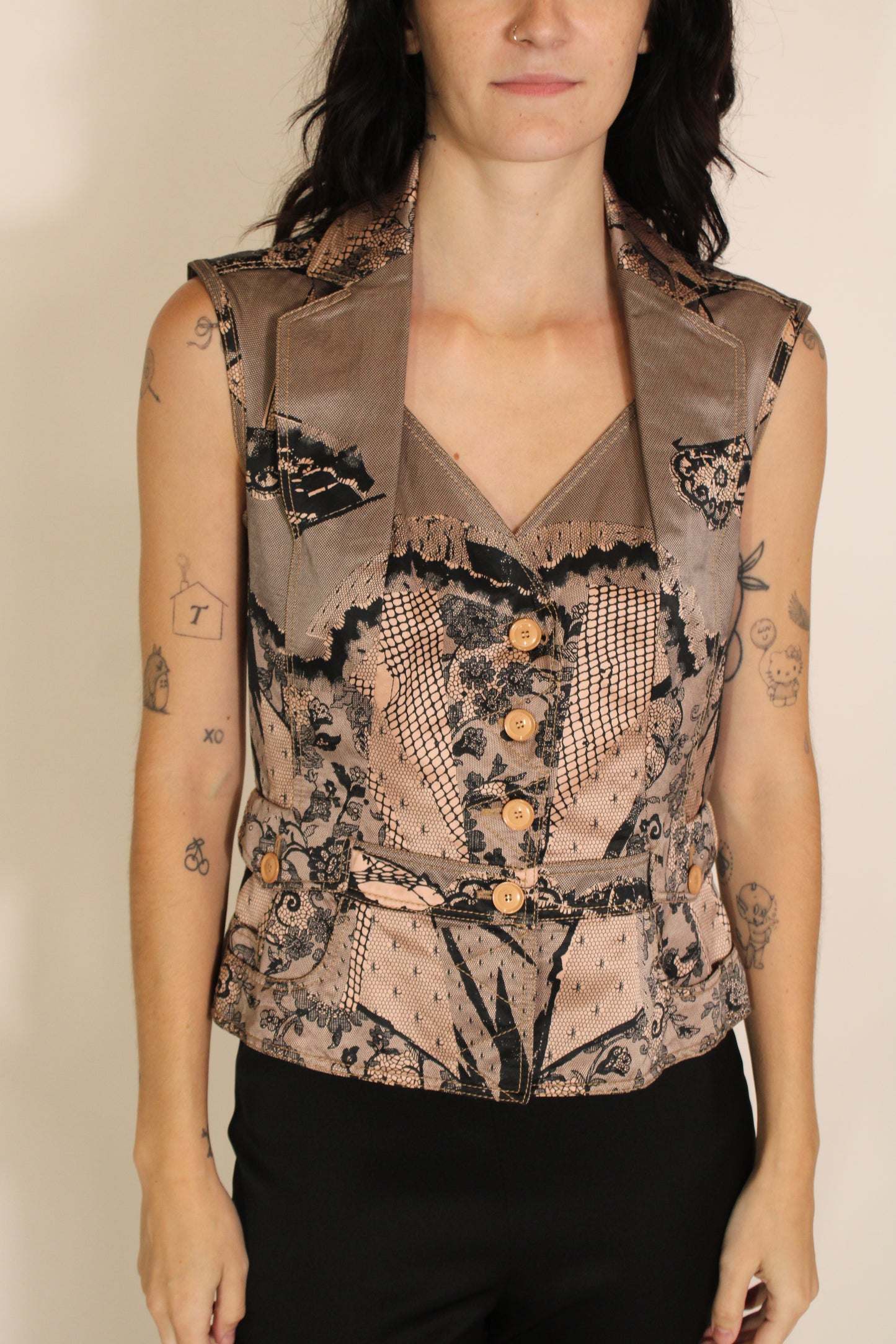 Christian Dior by John Galliano Tromp l'oeil Sleeveless Bar Jacket Spring 2006