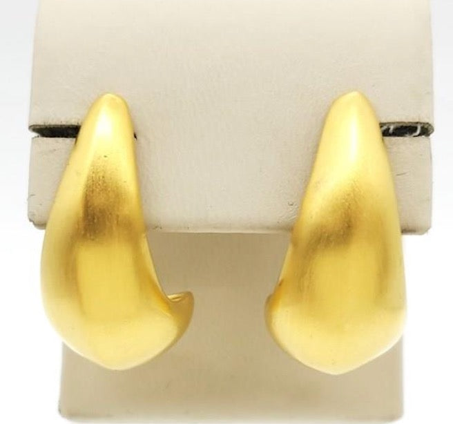 Givenchy Vintage Gold Tear Drop Earings