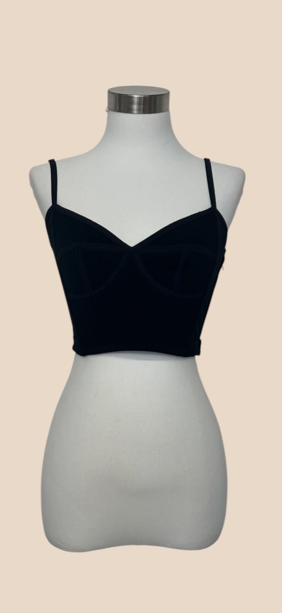 Alexander Wang Black Bustier Crop Top