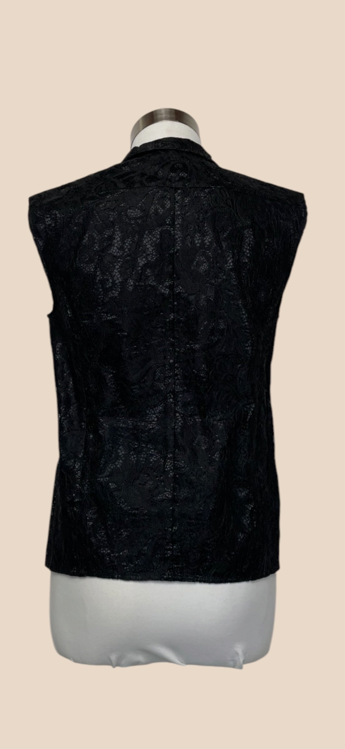 Balenciaga Black Zip-Up Sleeveless Vest