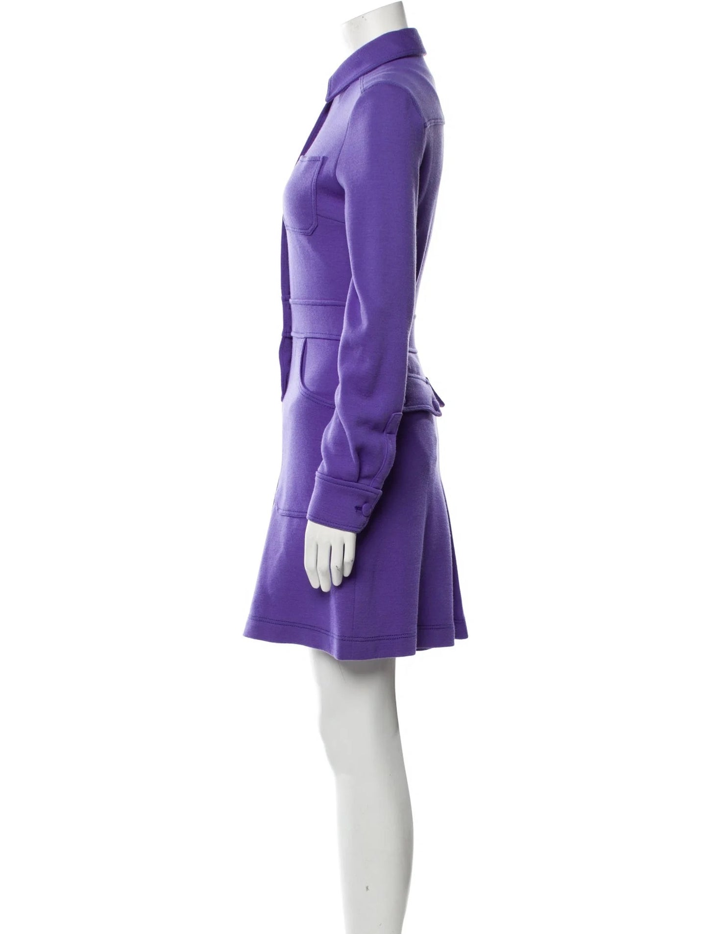 Miu Miu Purple Late 90s - Early 2000's LS Romper