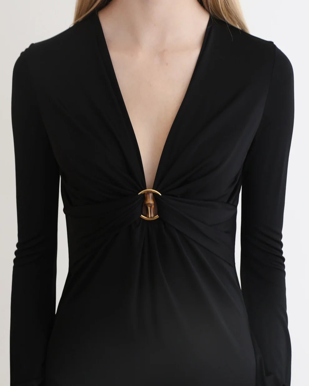 Gucci Tom Ford Black Bamboo Dress