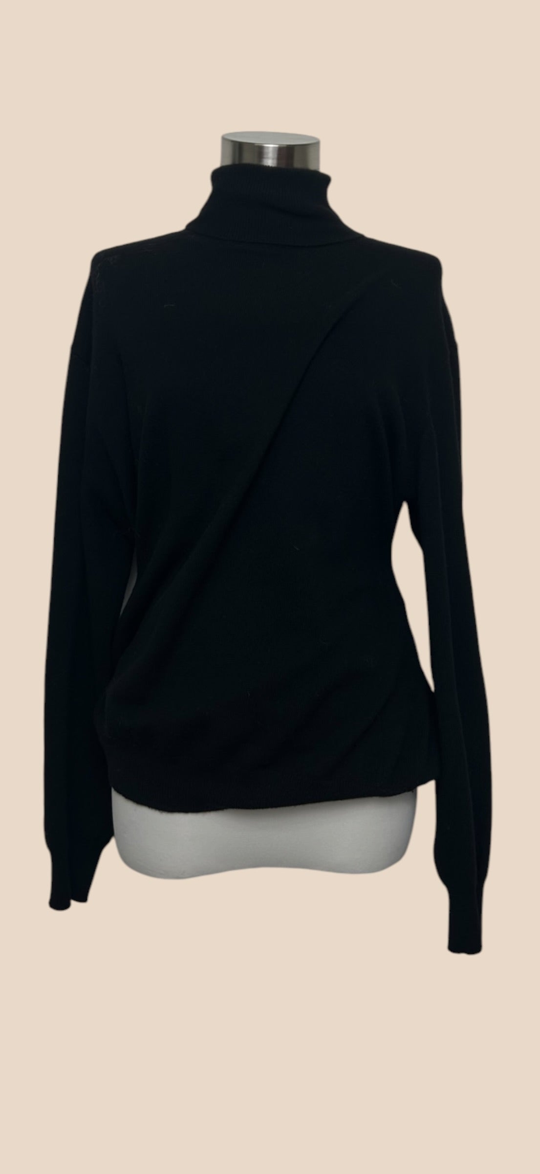Balenciaga Black Turtleneck Long Sleeve Sweater