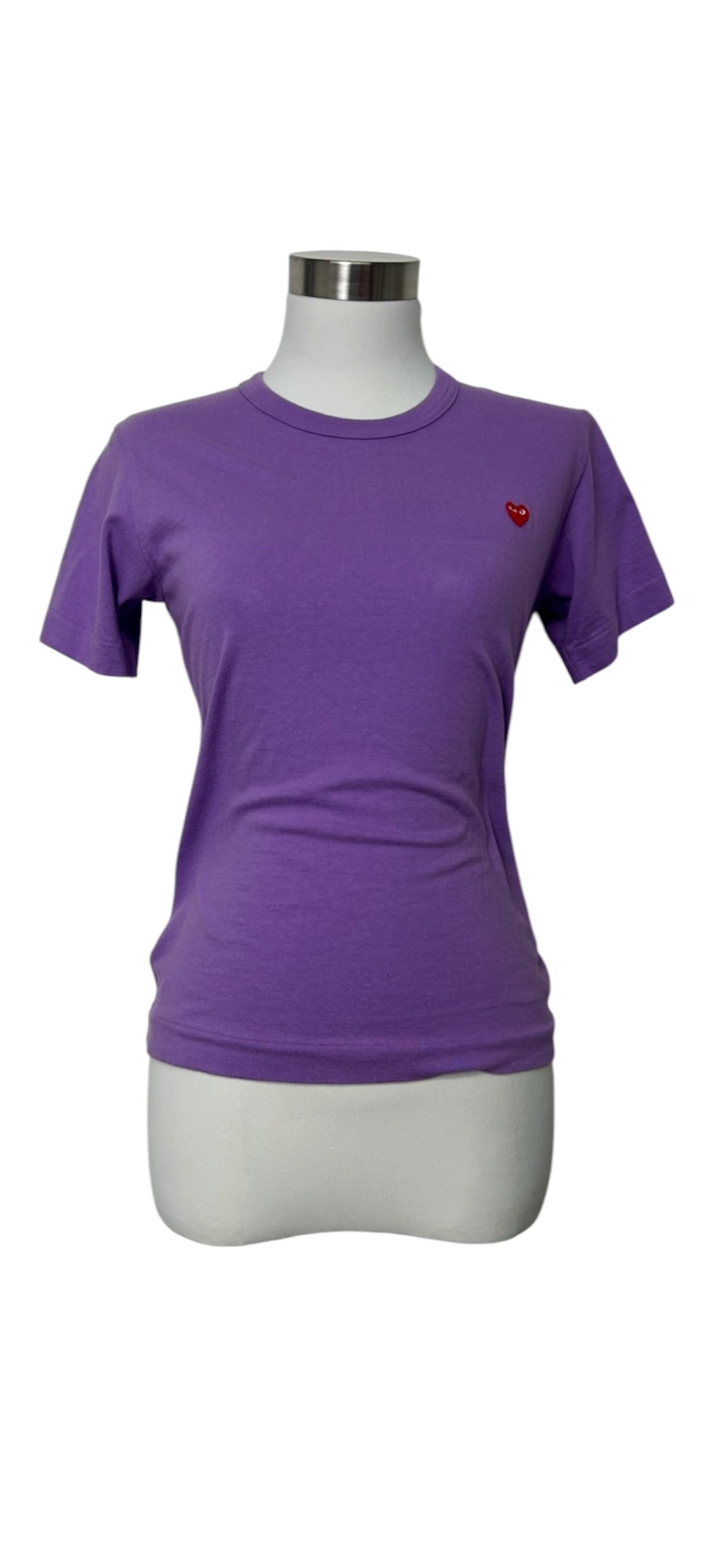 Comme des Garçons PLAY Purple Short Sleeve Crewneck T-Shirt