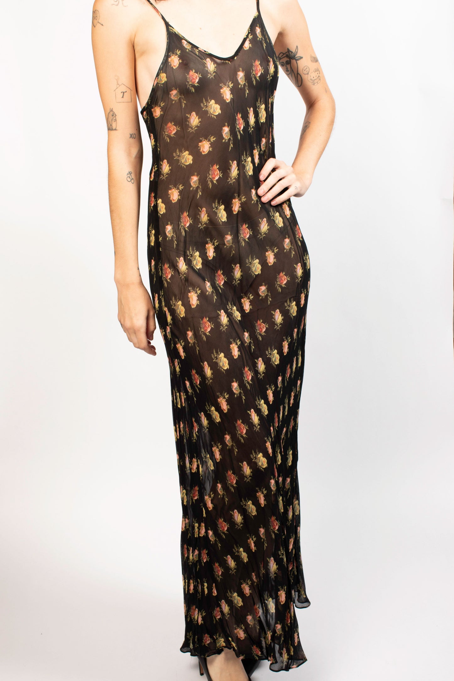 Betsey Johnson Floral Maxi Slip Dress