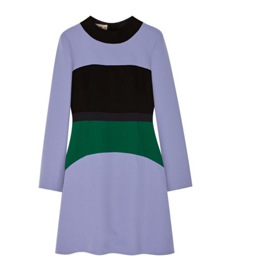 Marni Lavender Color Block Dress