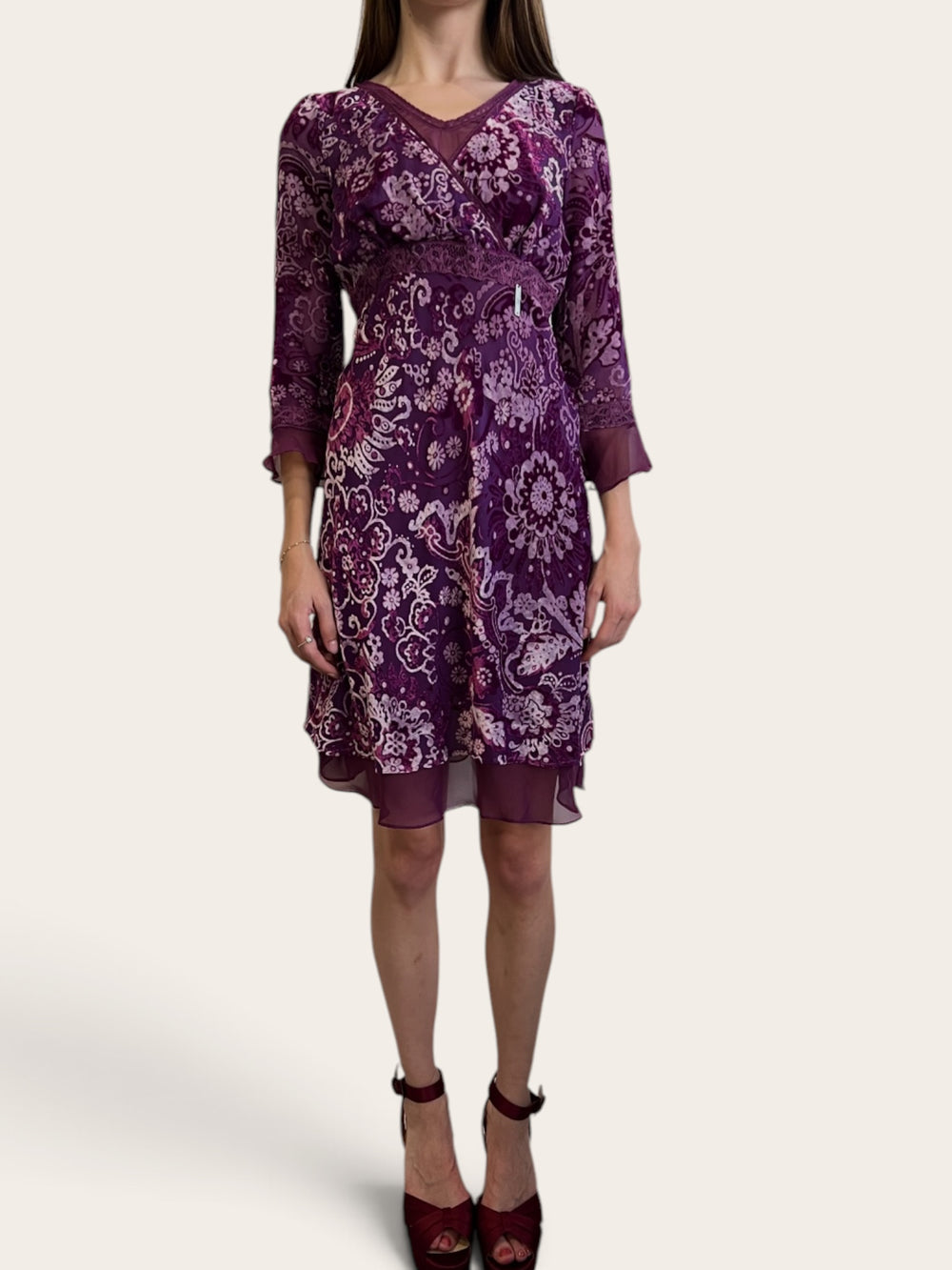 Galliano Purple Dress