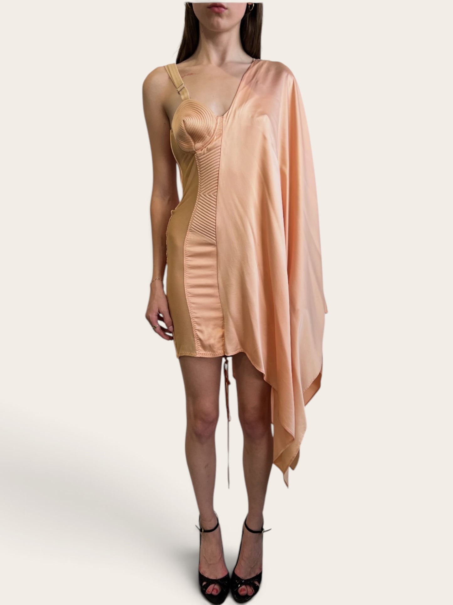 Jean Paul Gaultier SS 2015 Peach Dress