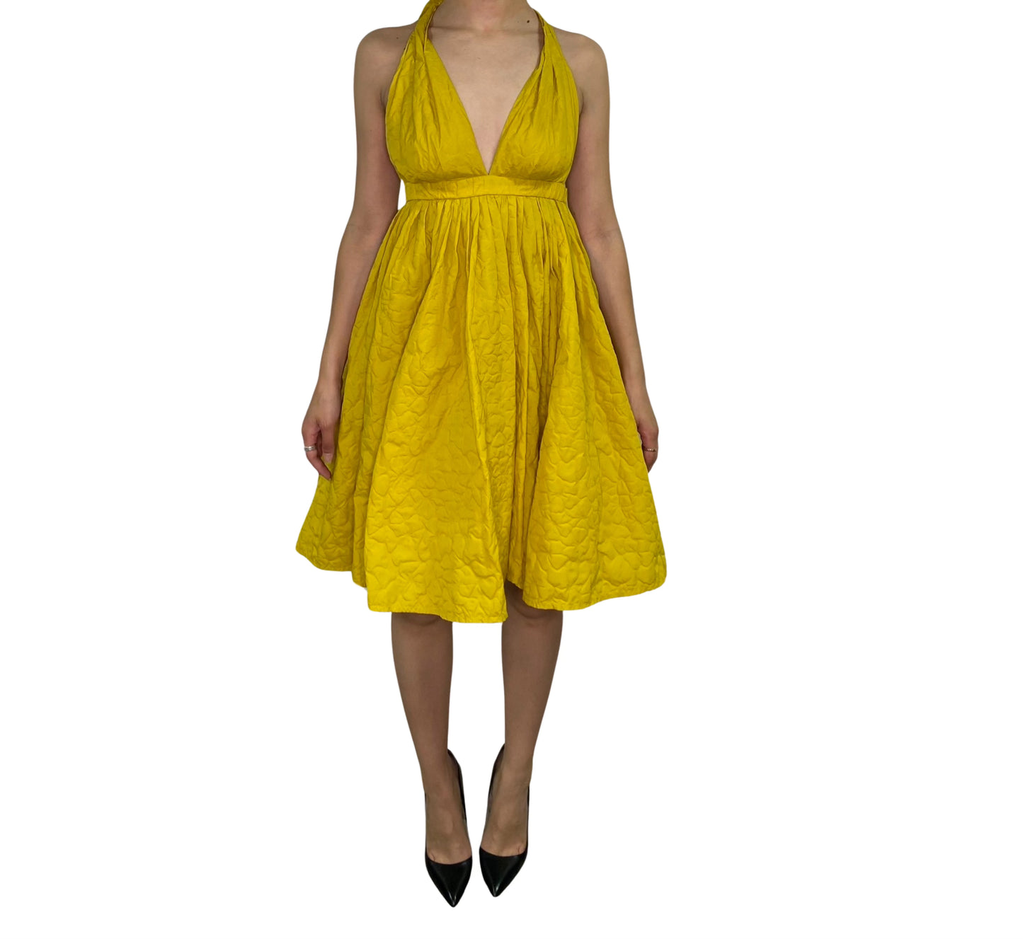 Jean Paul Gaultier Yellow Halter Dress