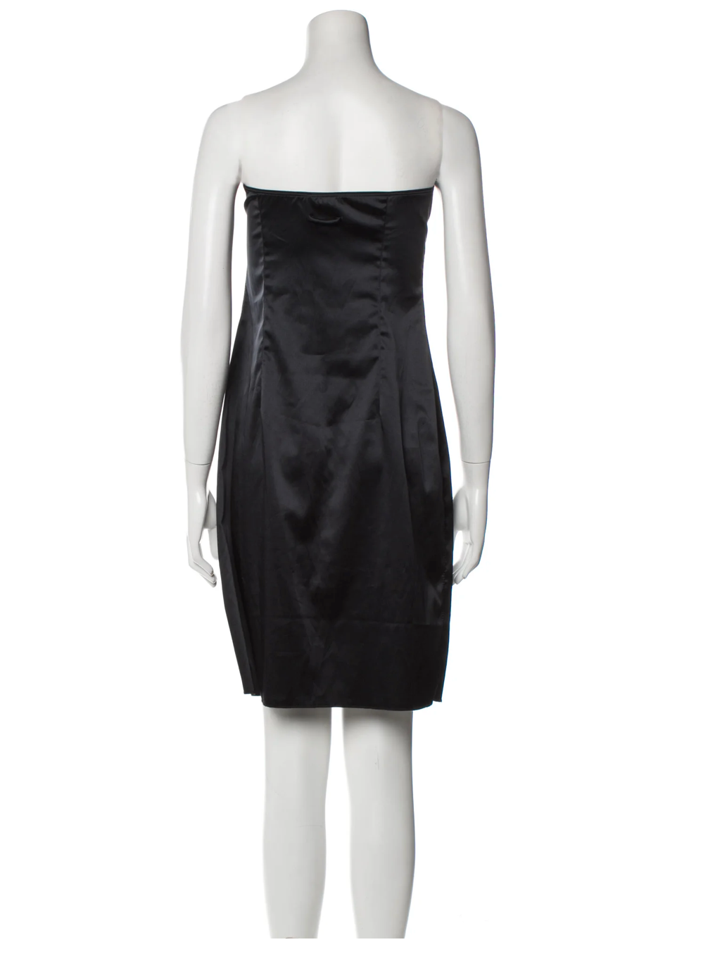 Jean Paul Gaultier Black Strapless Midi Dress