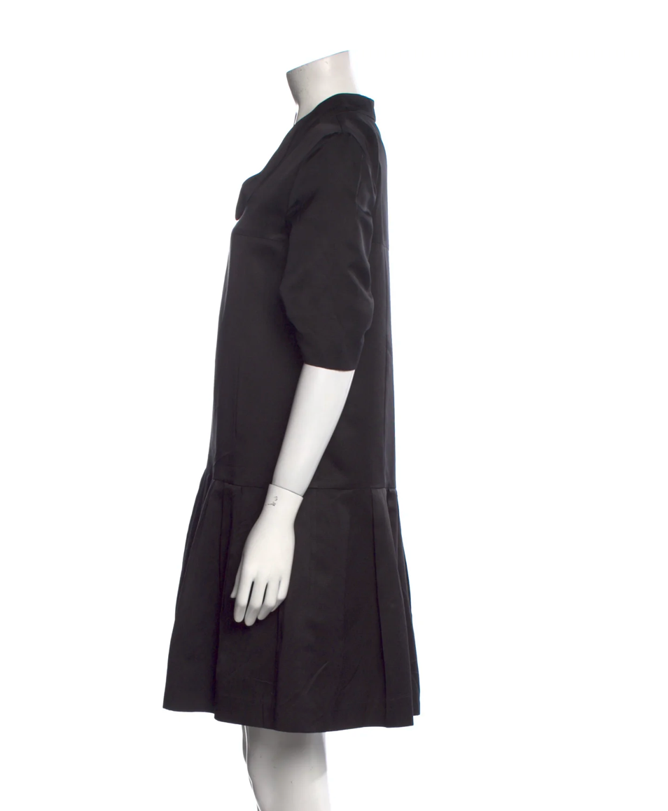 Miu Miu Black Silk Shift Dress