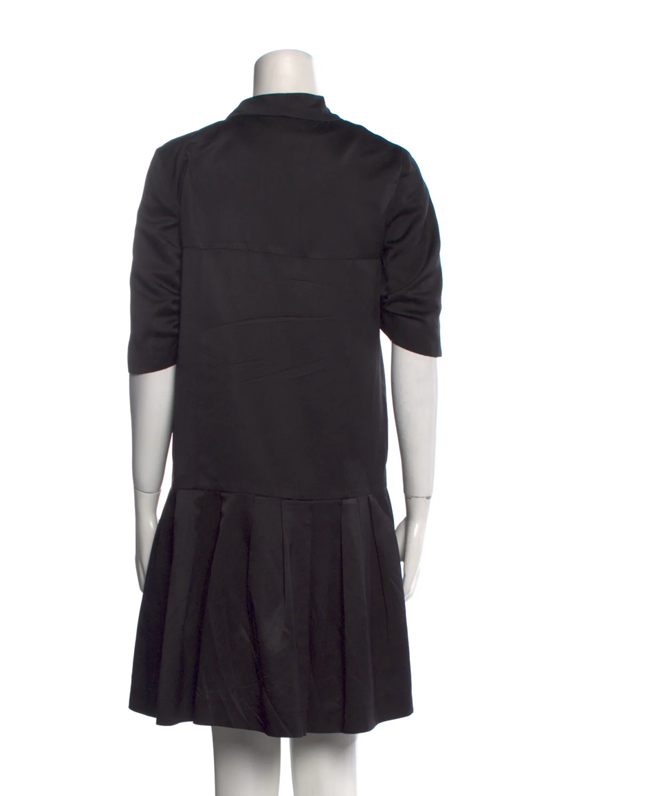 Miu Miu Black Silk Shift Dress