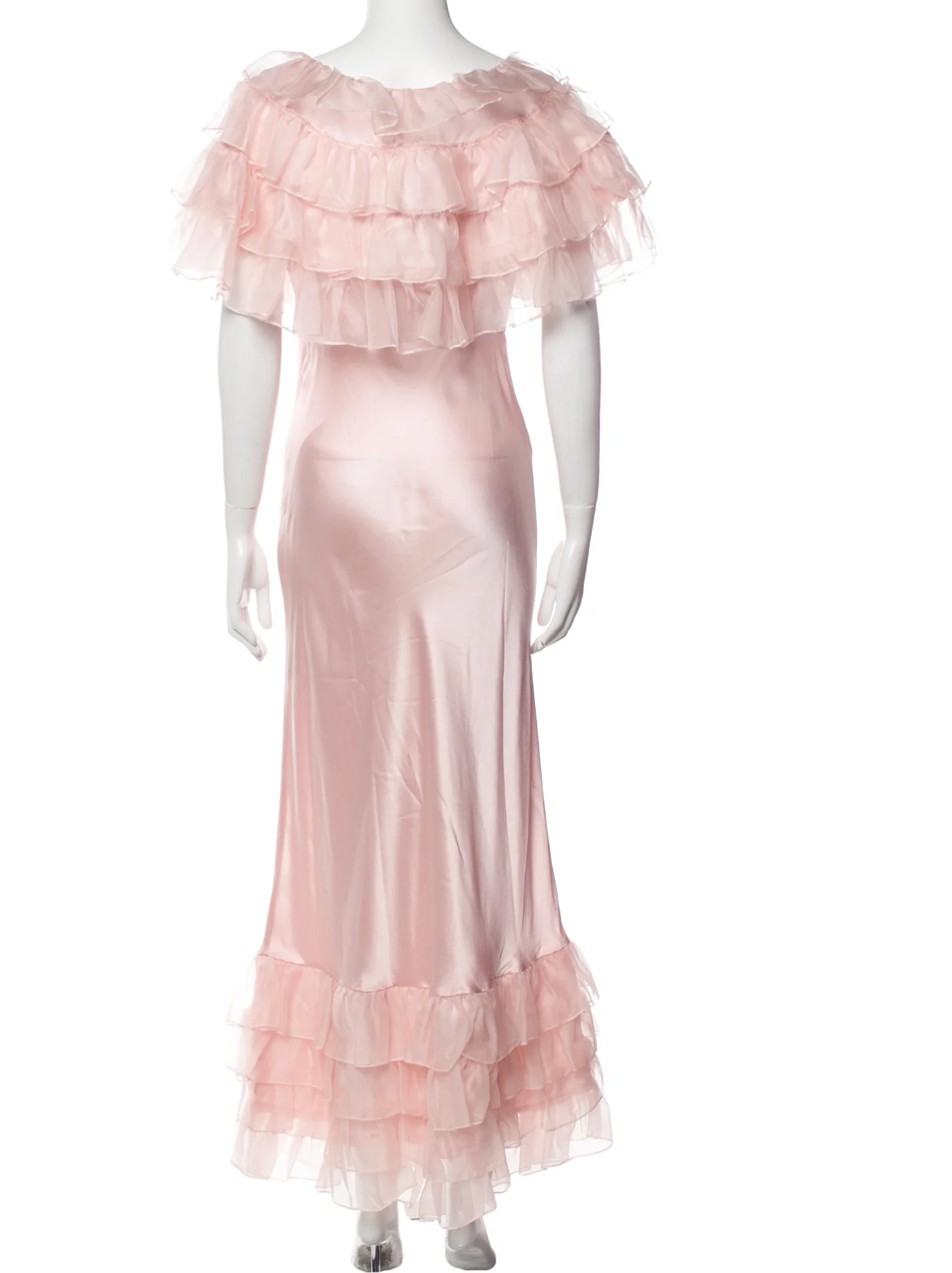 Rodarte Pink Cowl Neck Gown