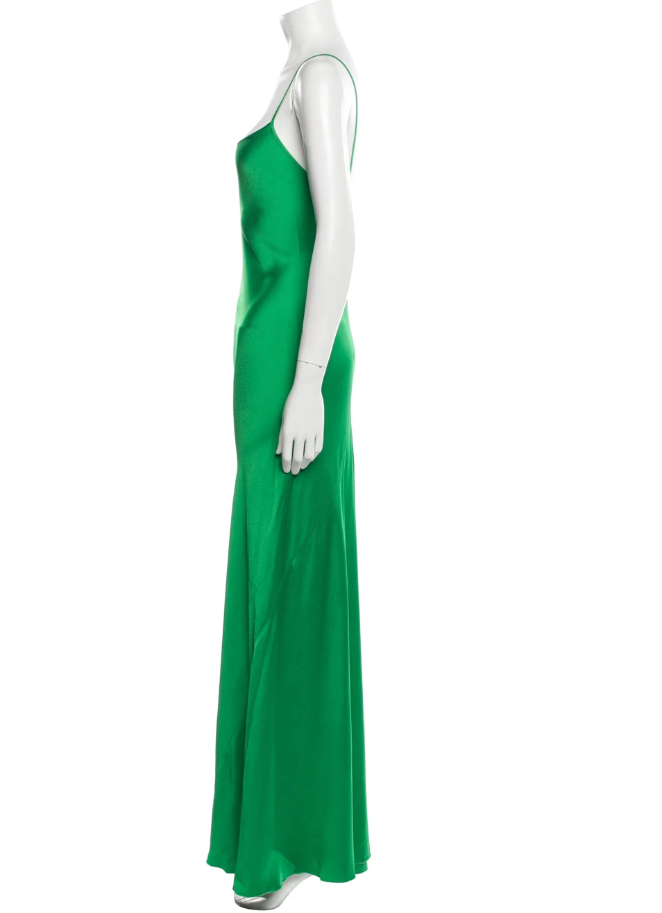 Victoria Beckham Green Slip Dress