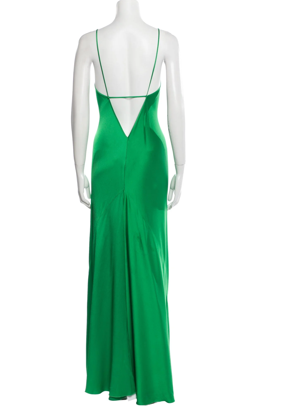 Victoria Beckham Green Slip Dress