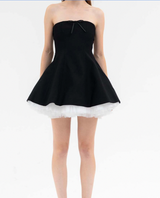 Shushu Tong Black Strapless Dress